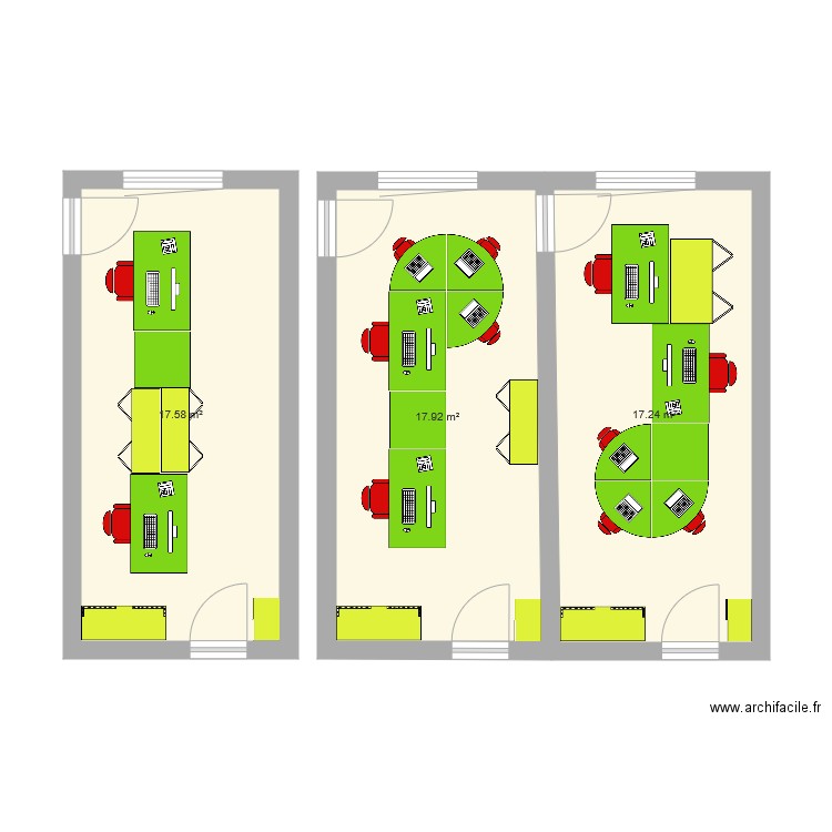 BUREAU 2. Plan de 0 pièce et 0 m2