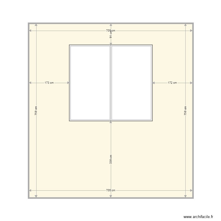 wall 15 window X 3. Plan de 0 pièce et 0 m2
