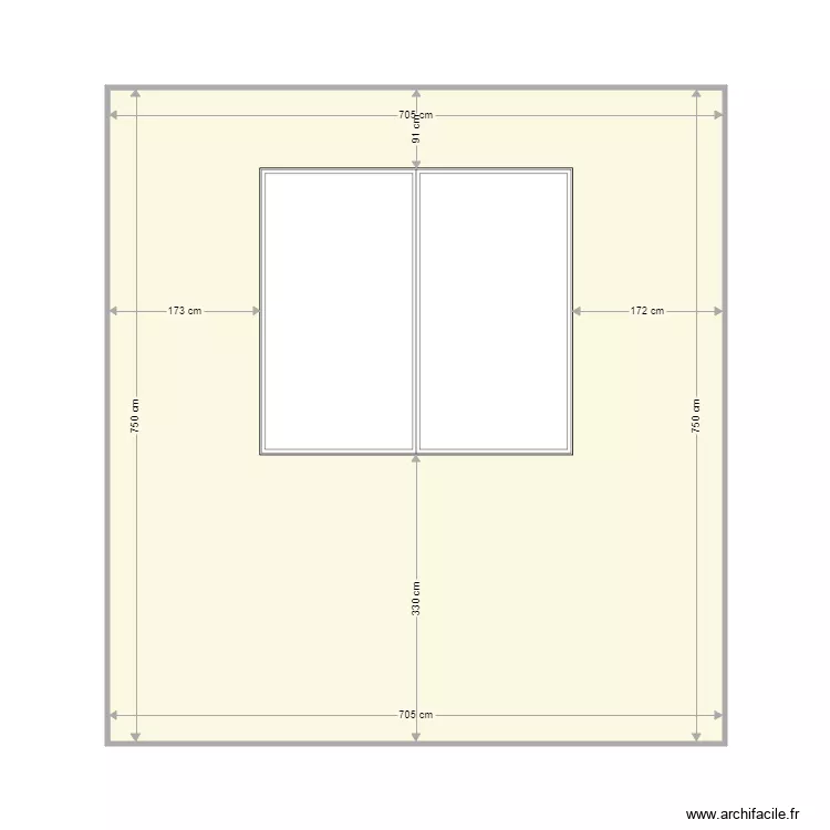 wall 15 window X 3. Plan de 