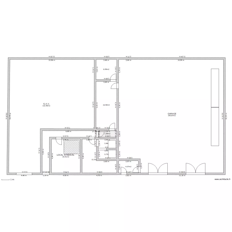 Garage Condat. Plan de 