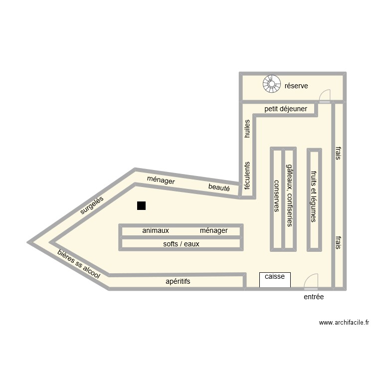 CASINO SHOP TOULON. Plan de 0 pièce et 0 m2