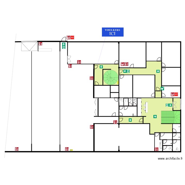 ARAMINE RDC sortie vers entrepot. Plan de 0 pièce et 0 m2