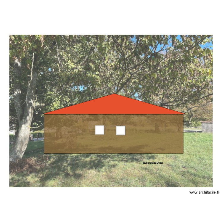 façade Ouest1 photomontage. Plan de 0 pièce et 0 m2