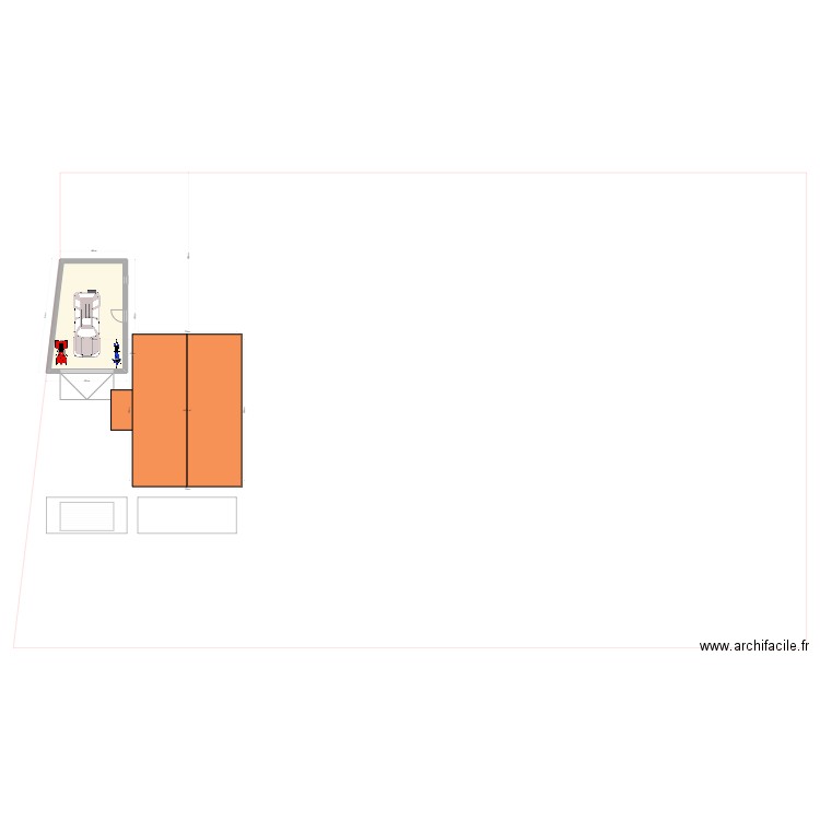 Garage Nizas 3. Plan de 0 pièce et 0 m2