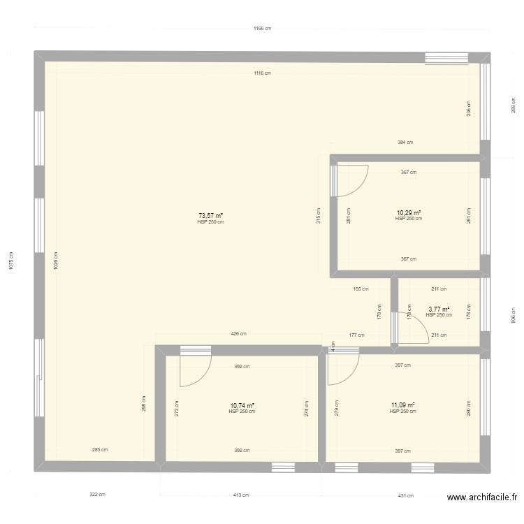 Cabinet 3. Plan de 0 pièce et 0 m2