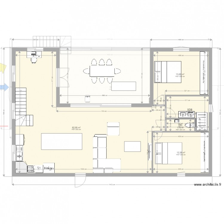 MAISON 2. Plan de 0 pièce et 0 m2