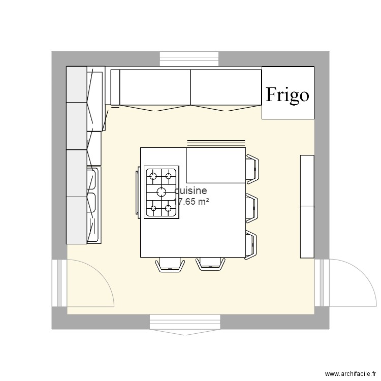 cuisine. Plan de 0 pièce et 0 m2