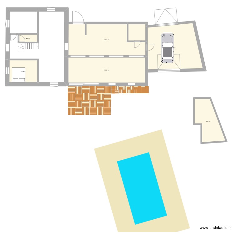 DAMELEVIÈRES. Plan de 6 pièces et 150 m2