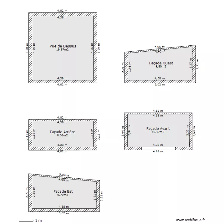 Abri de Jardin. Plan de 