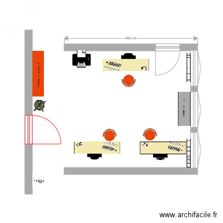 bureau adv. Plan de 0 pièce et 0 m2