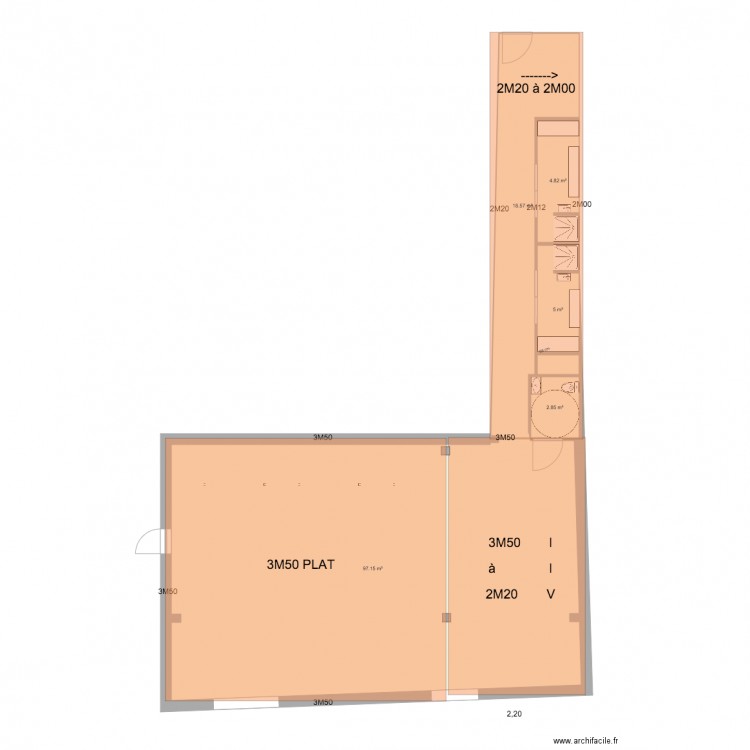 hauteurs. Plan de 0 pièce et 0 m2