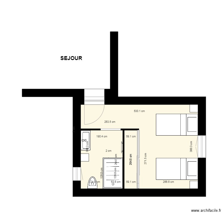 BADIE 2. Plan de 0 pièce et 0 m2