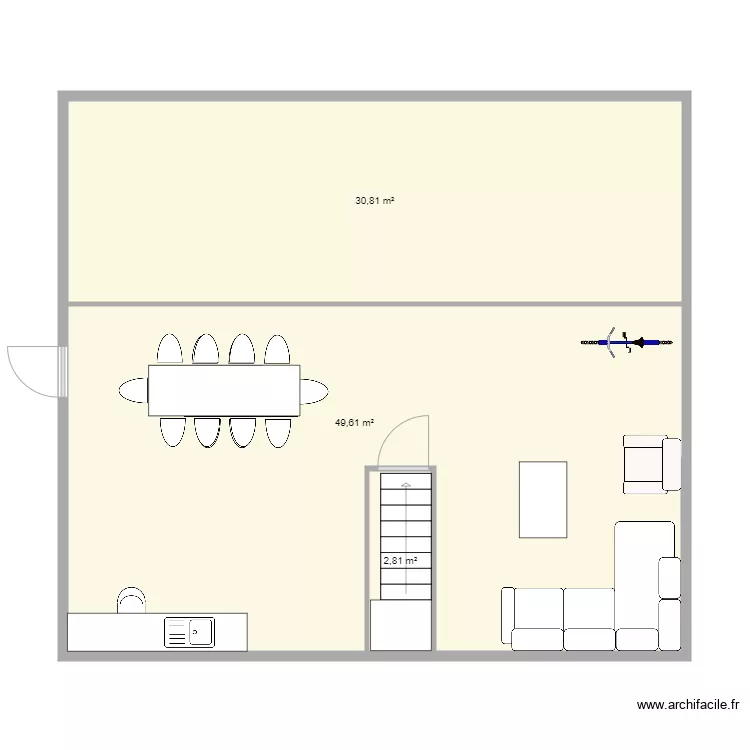 etage hangar v5. Plan de 
