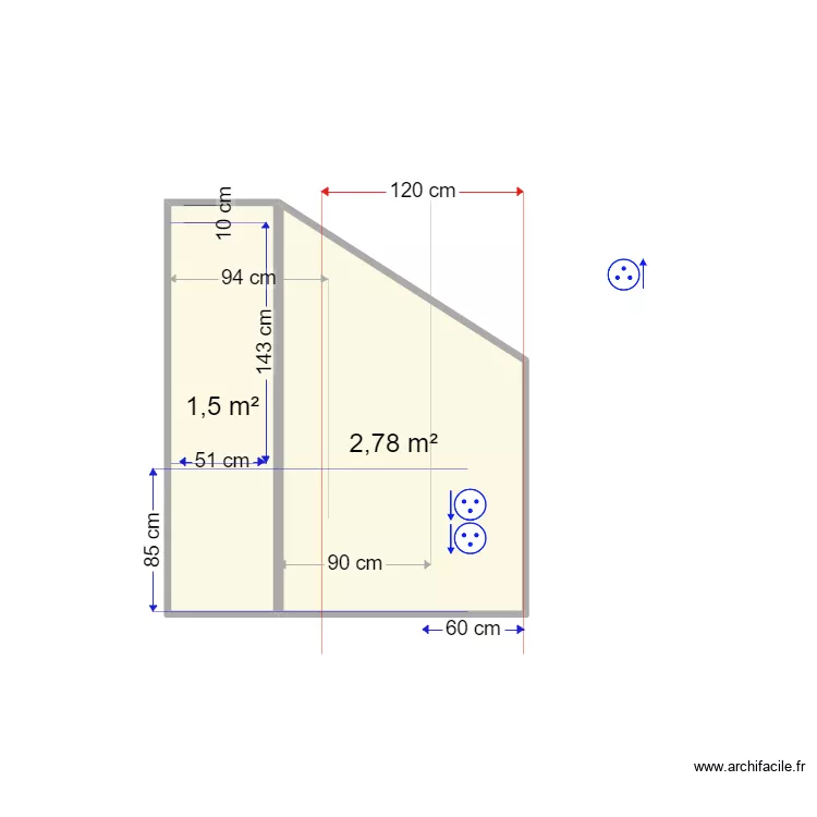 MUR BALLON 5. Plan de 