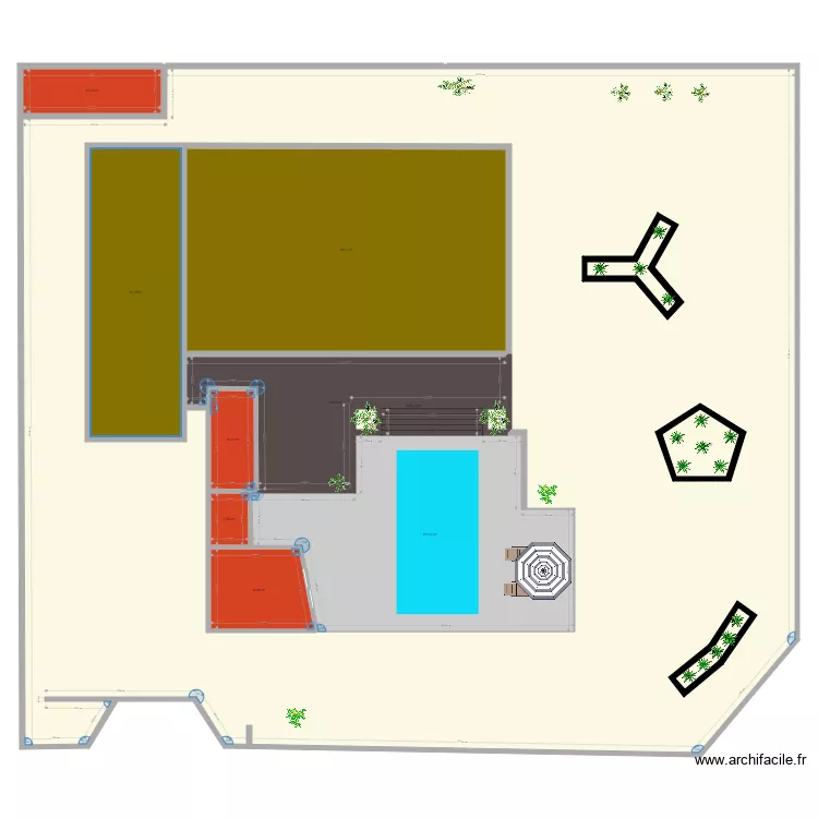 plan pour piscine. Plan de 