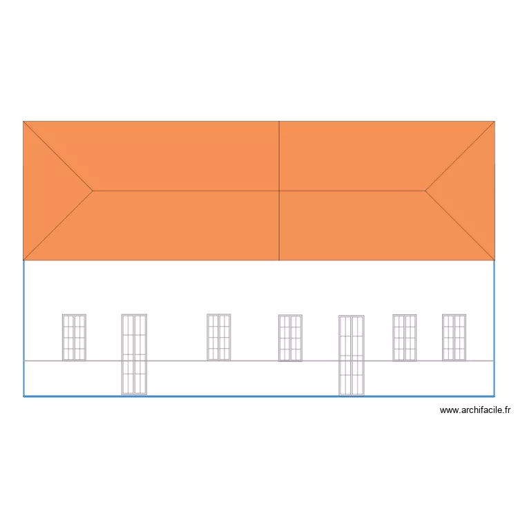 plan de fa&ccedil;ade. Plan de 