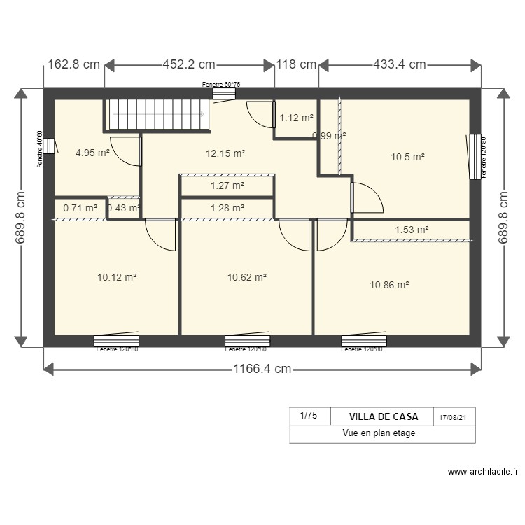 vue en plan etage 2021. Plan de 0 pièce et 0 m2