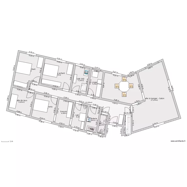 Maison V5. Plan de 