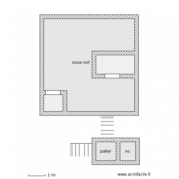 philbert sous sol. Plan de 0 pièce et 0 m2