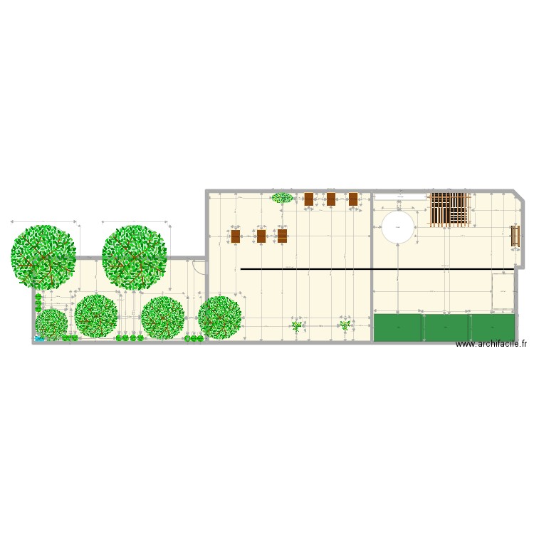 Jardin Futur 2. Plan de 3 pièces et 502 m2