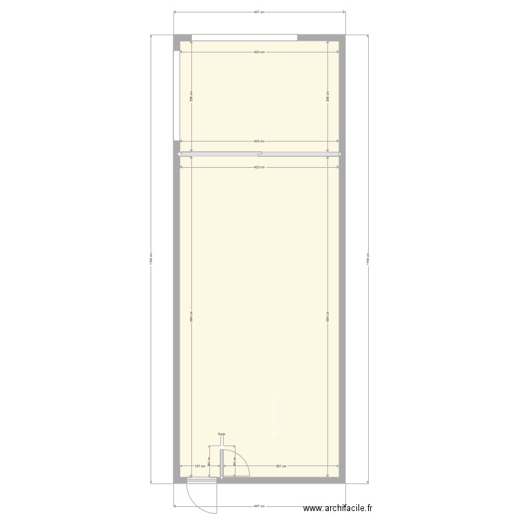 1405 ETAT DES LIEUX au 25ème. Plan de 0 pièce et 0 m2