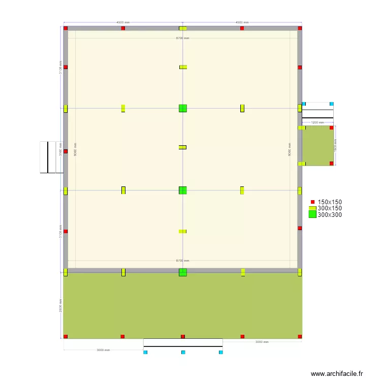 Юлия двускатка Сваи. Plan de 