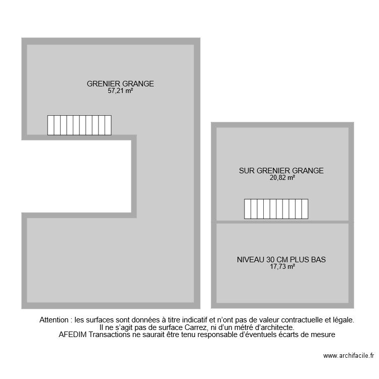 BI6537 GRENIER  GRANGE. Plan de 0 pièce et 0 m2