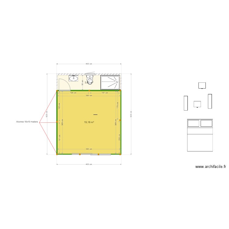 glamping. Plan de 0 pièce et 0 m2