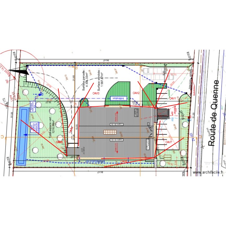 TYE VIDEO EXTÉRIEUR . Plan de 0 pièce et 0 m2