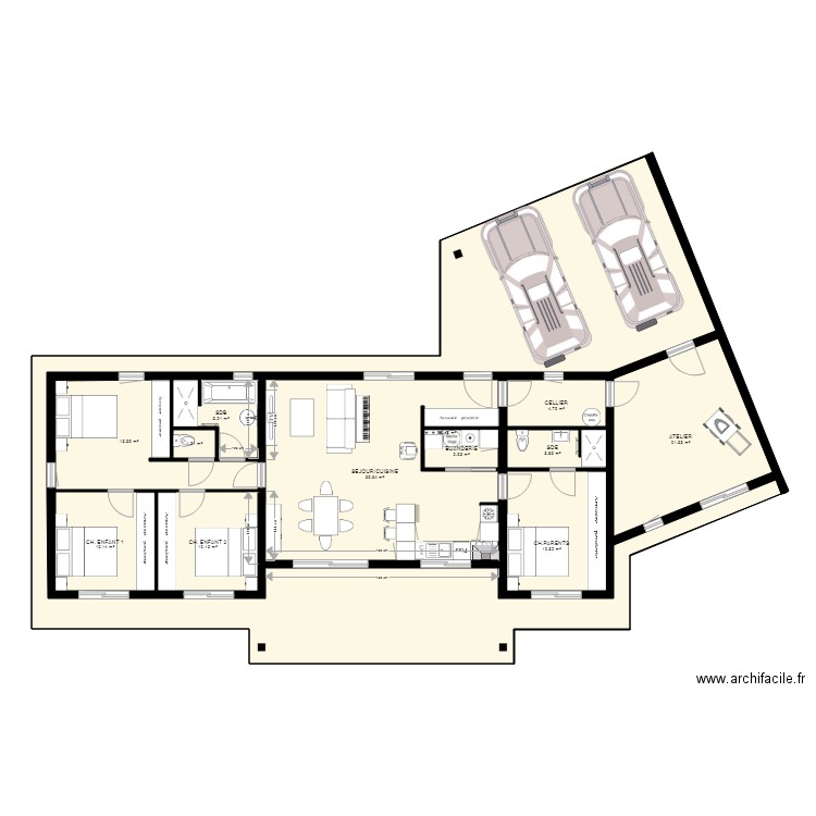 gastes final 110m2. Plan de 0 pièce et 0 m2