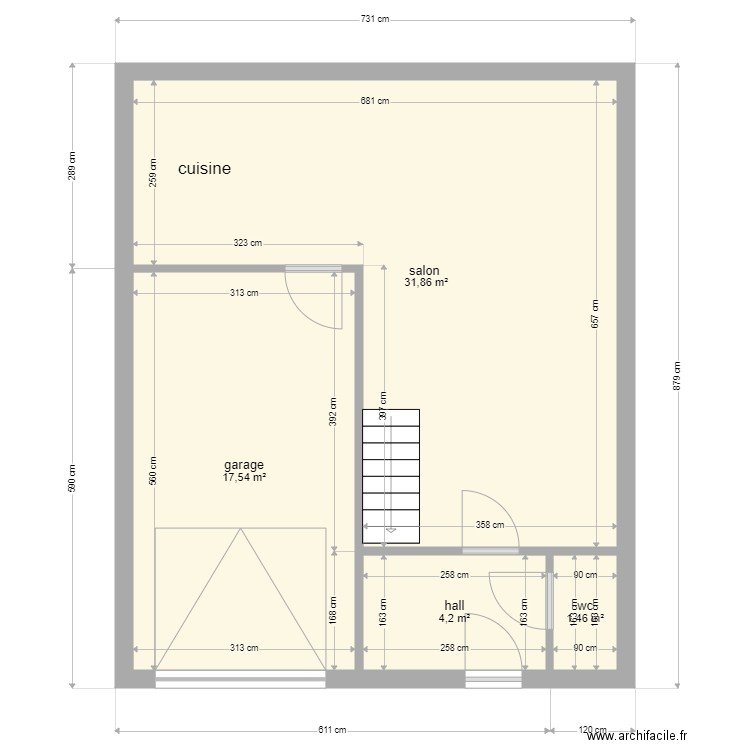Plan promo 2F et garage RDC. Plan de 0 pièce et 0 m2