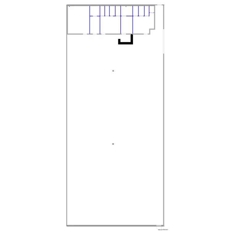 2D besoins prises electriques et plomberie. Plan de 