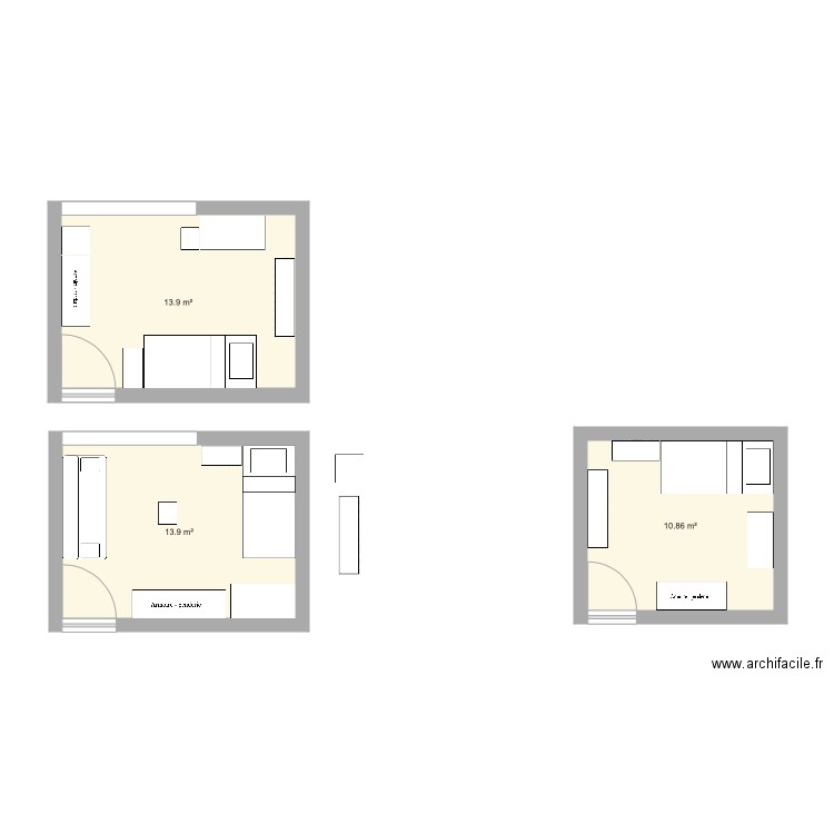 Chambre Marion. Plan de 0 pièce et 0 m2