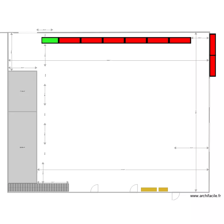 BATIMENT 1 implantation KARDEX VIDE. Plan de BATIMENT 1 implantation KARDEX VIDE. Plan de