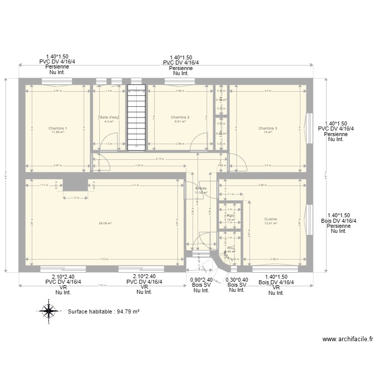 DAUMAS. Plan de 0 pièce et 0 m2