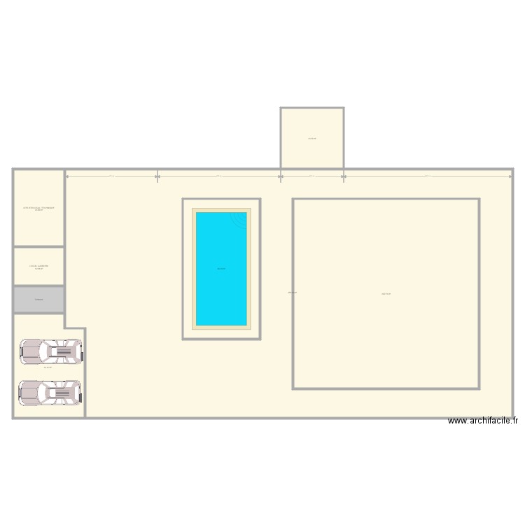 Plan de masse v1. Plan de 0 pièce et 0 m2