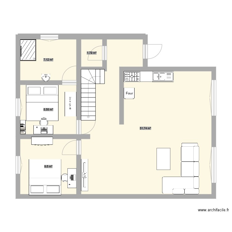 maison. Plan de 0 pièce et 0 m2