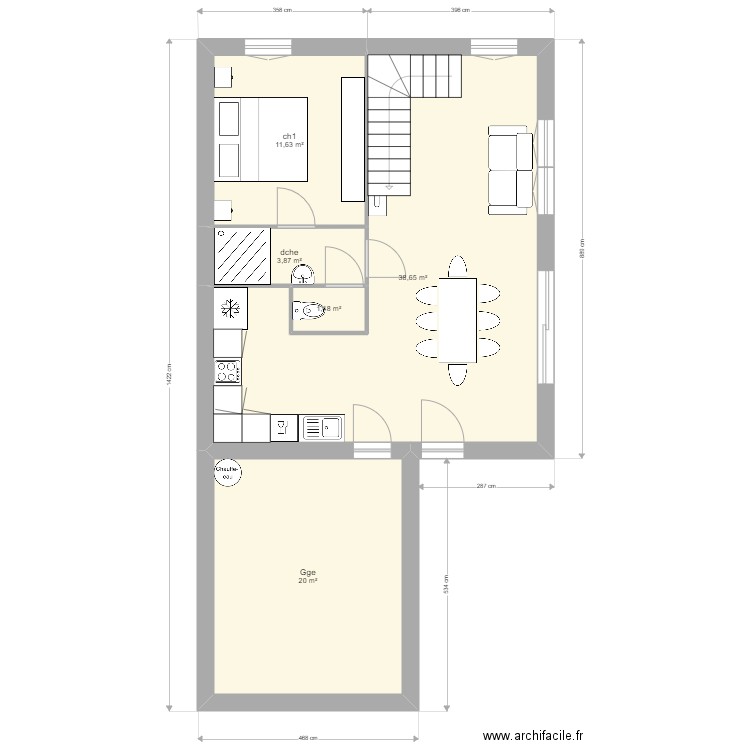 Ma maison 8 10cm en +. Plan de 12 pièces et 131 m2