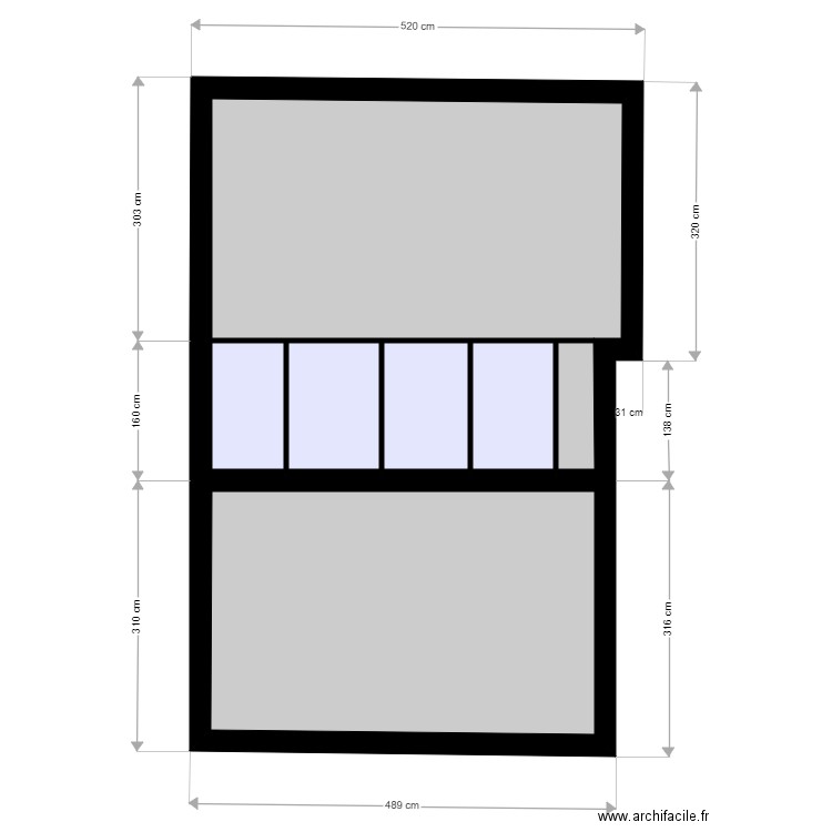 MARSON. Plan de 6 pièces et 31 m2