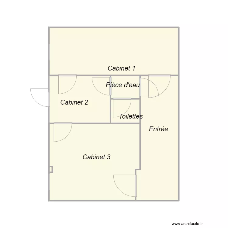 Croquis SCI OCEANE Lot 2 amiante. Plan de 