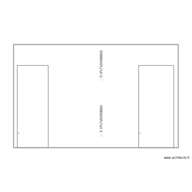 wall 30 flat room plugs X 3. Plan de 1 pièce et 90 m2