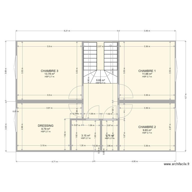 VERDUN 1er etage BASE. Plan de 0 pièce et 0 m2