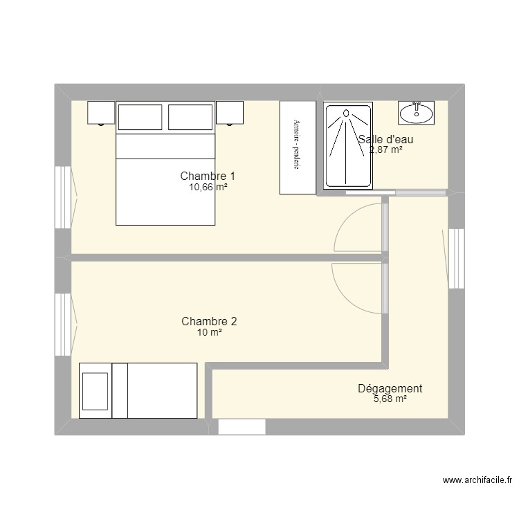 Mozzani Etage 1 Plan 2. Plan de 0 pièce et 0 m2