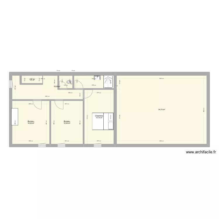 Bureau Moulin V5bis. Plan de 