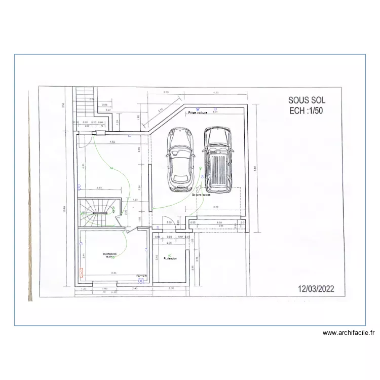Hobeika sous sol. Plan de Hobeika sous sol. Plan de