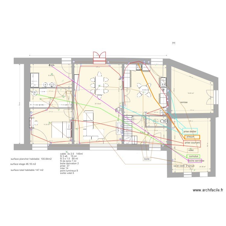 dournazac rez chaussé electrique. Plan de 0 pièce et 0 m2