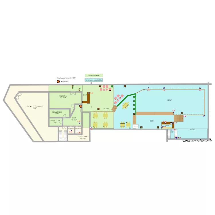 Plan Wifi Rooftop. Plan de 