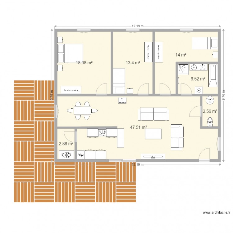 maison container projet 1. Plan de 0 pièce et 0 m2