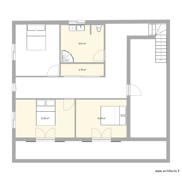 montamel etage 1. Plan de 0 pièce et 0 m2