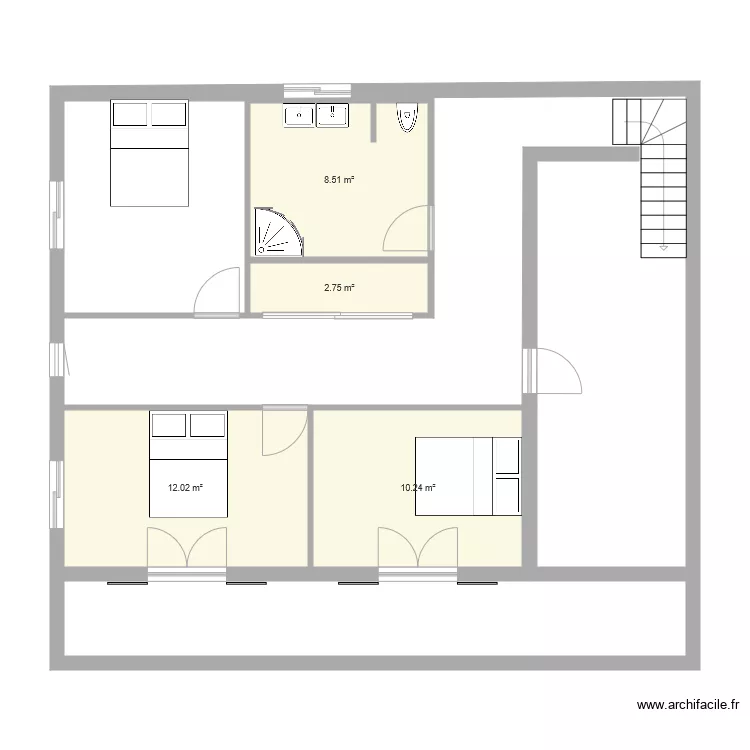montamel etage 1. Plan de 